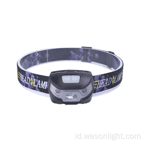 Headlamp senter isi ulang LED yang ringan